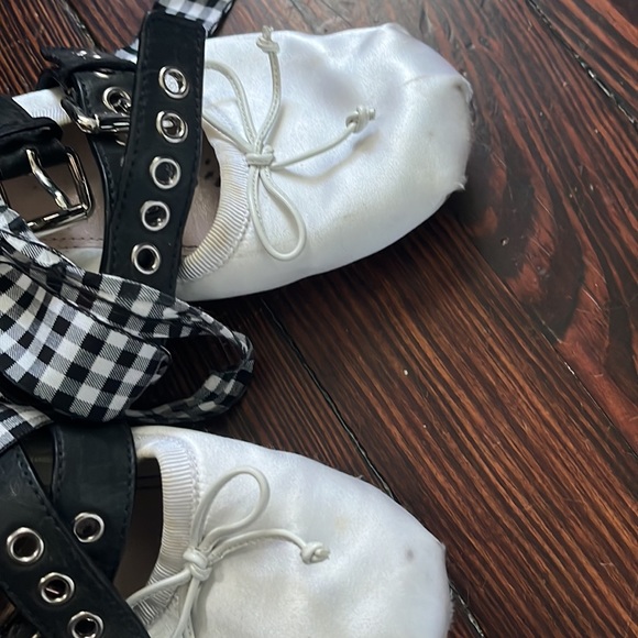 miu miu white satin ballet flats - Picture 2 of 4
